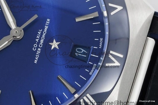 0114 Constellation Blue Ceramic SS 8F 1:1 Best Edition Blue Dial on Blue Gummy Strap A TravelReady 7800